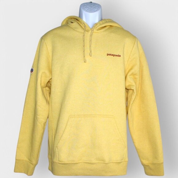 Patagonia Adult Fitz Roy Icon Uprisal Hoodie Yellow Men's Small / Womens Medium
